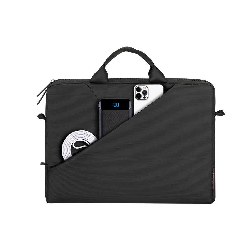 Geantă pentru Laptop RivaCase Tivoli, 15.6", Poliester, Gri