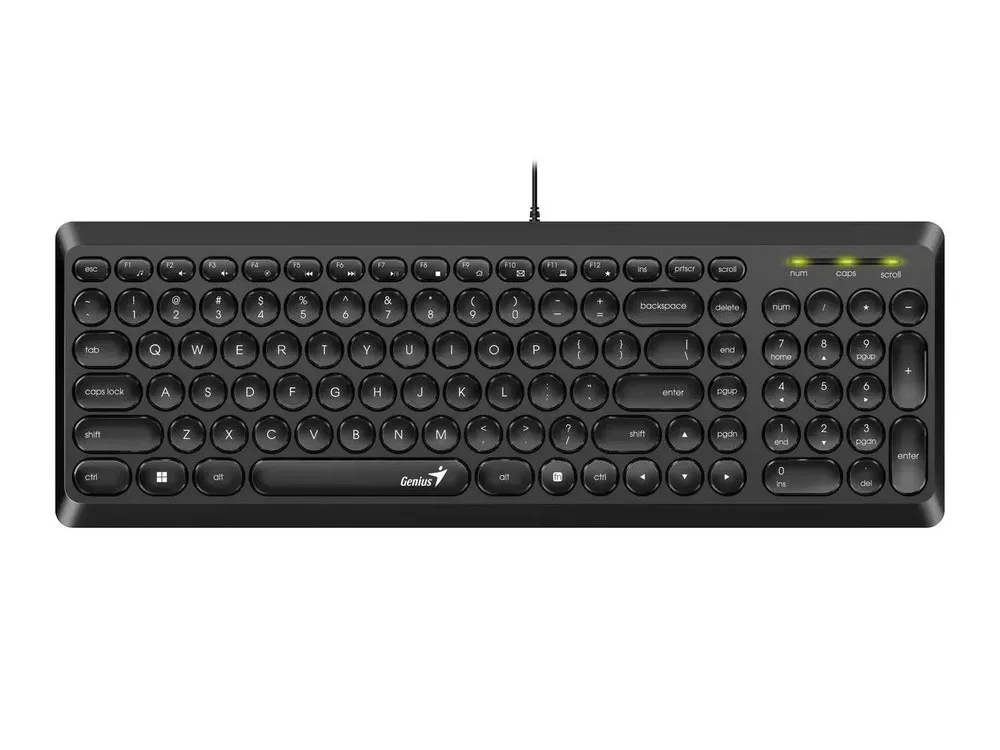Tastatură Genius SlimStar Q200, Cu fir, Negru