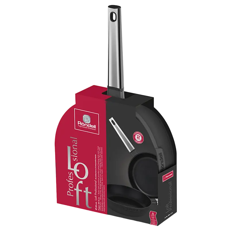 Tigaie Rondell RDA-1516, 28cm, Negru