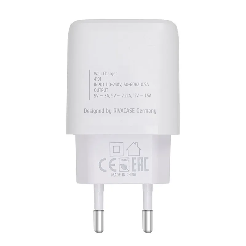 Încărcător RivaCase PS4191 WD4, 20W, Alb