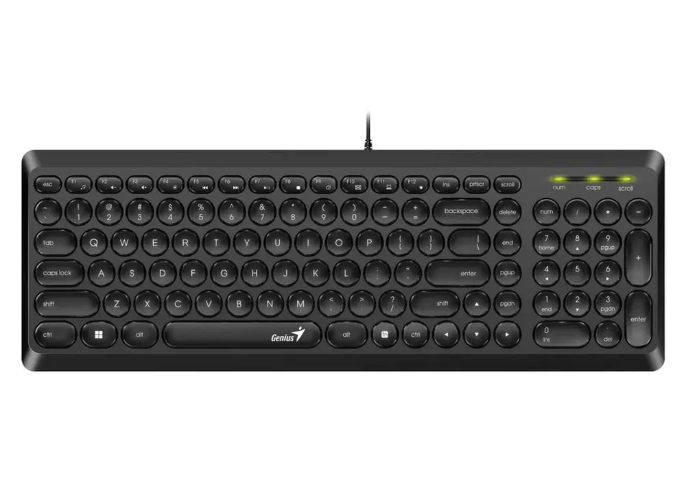 Tastatură Genius SlimStar Q200, Cu fir, Negru