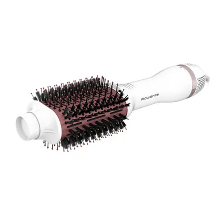 Uscător de păr-perie Rowenta Volumizer Oval Brush CF6135F0, 800 W, Alb | Roz