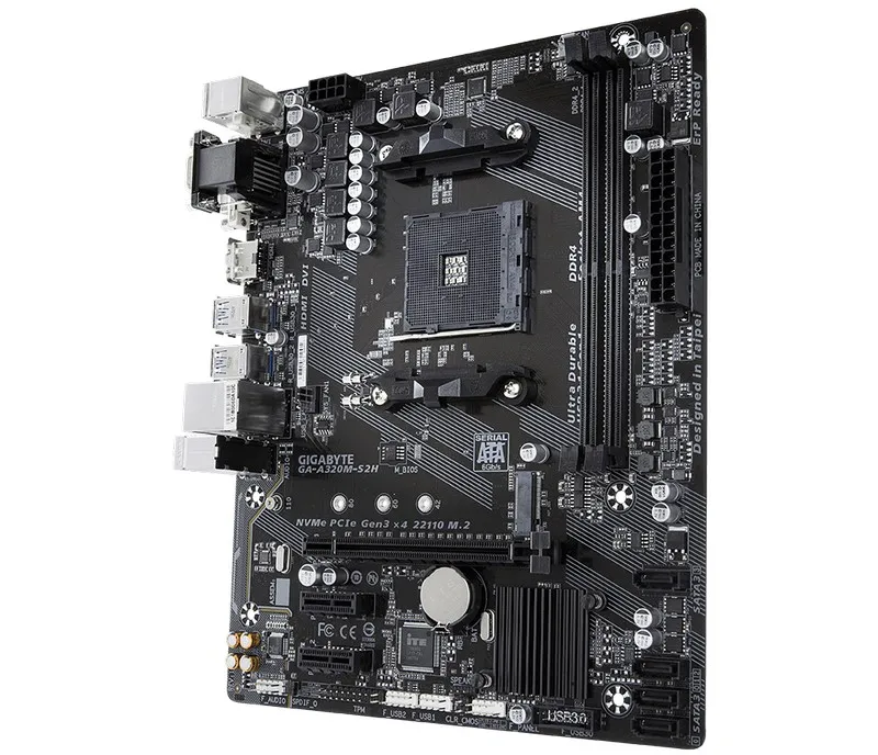 Placă de bază Gigabyte GA-A320M-S2H 1.1-3.0, AM4, AMD A320, Micro-ATX