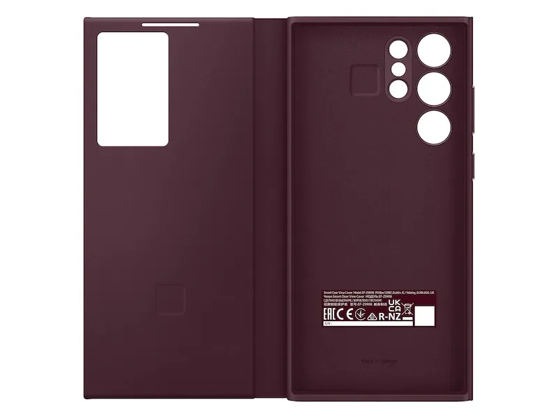 Husă tip carte Samsung Smart Clear View Cover for Galaxy S22 Ultra, Vinus