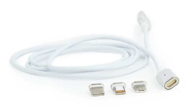 Adaptor pentru cablu USB Cablexpert CC-USB2-AMLM31-1M, /Lightning Alb