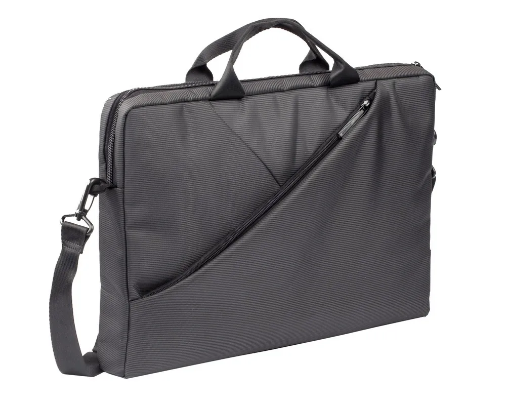 Geantă pentru Laptop RivaCase Tivoli, 15.6", Poliester, Gri