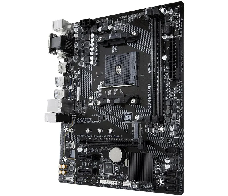 Placă de bază Gigabyte GA-A320M-S2H 1.1-3.0, AM4, AMD A320, Micro-ATX