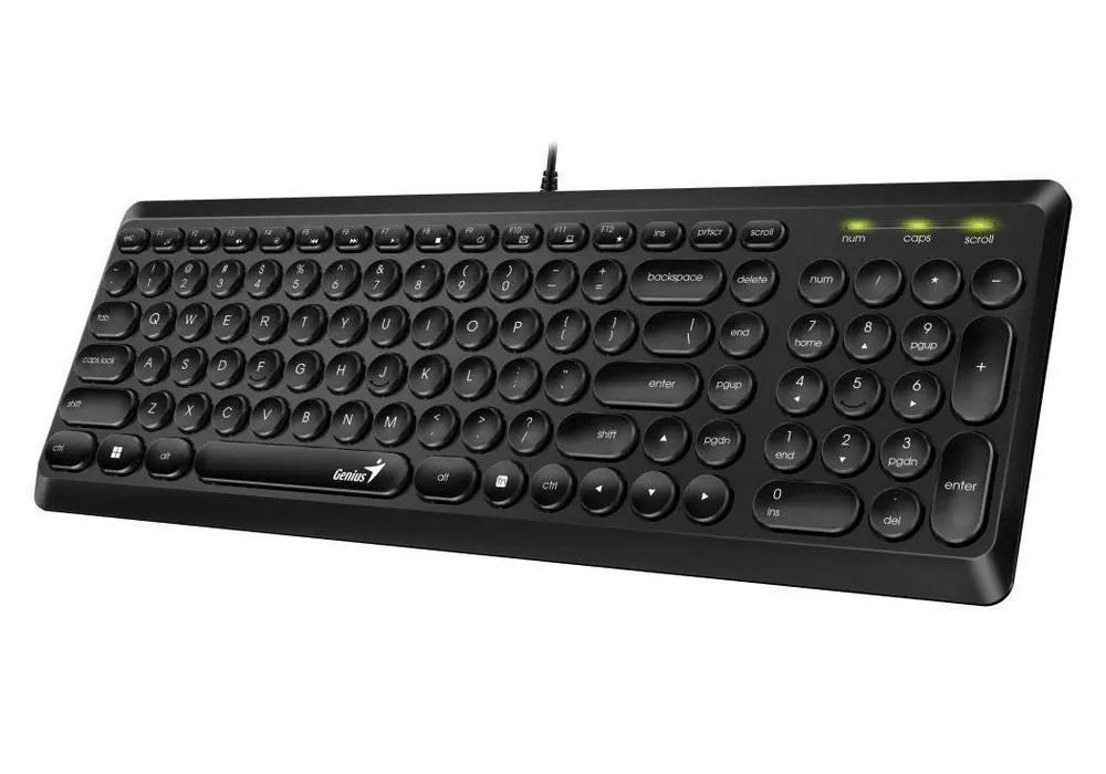Tastatură Genius SlimStar Q200, Cu fir, Negru