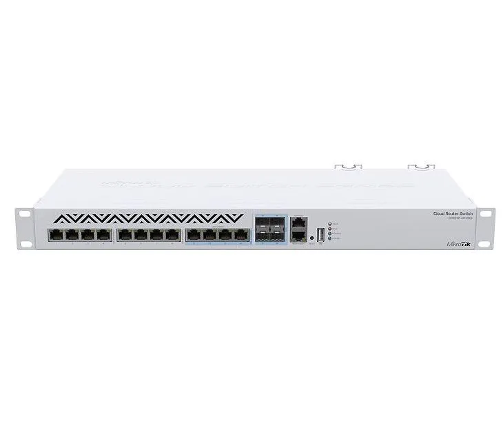Comutator Router MikroTik CRS312-4C+8XG-RM, Alb