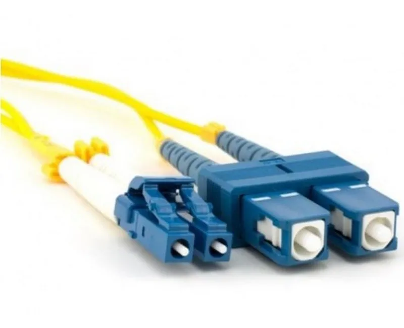 Fiber optic patch cords, singlemode Duplex LC-SC, 7m