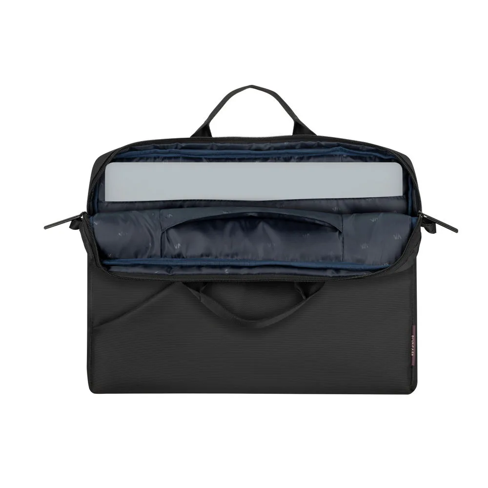 Geantă pentru Laptop RivaCase Tivoli, 15.6", Poliester, Gri
