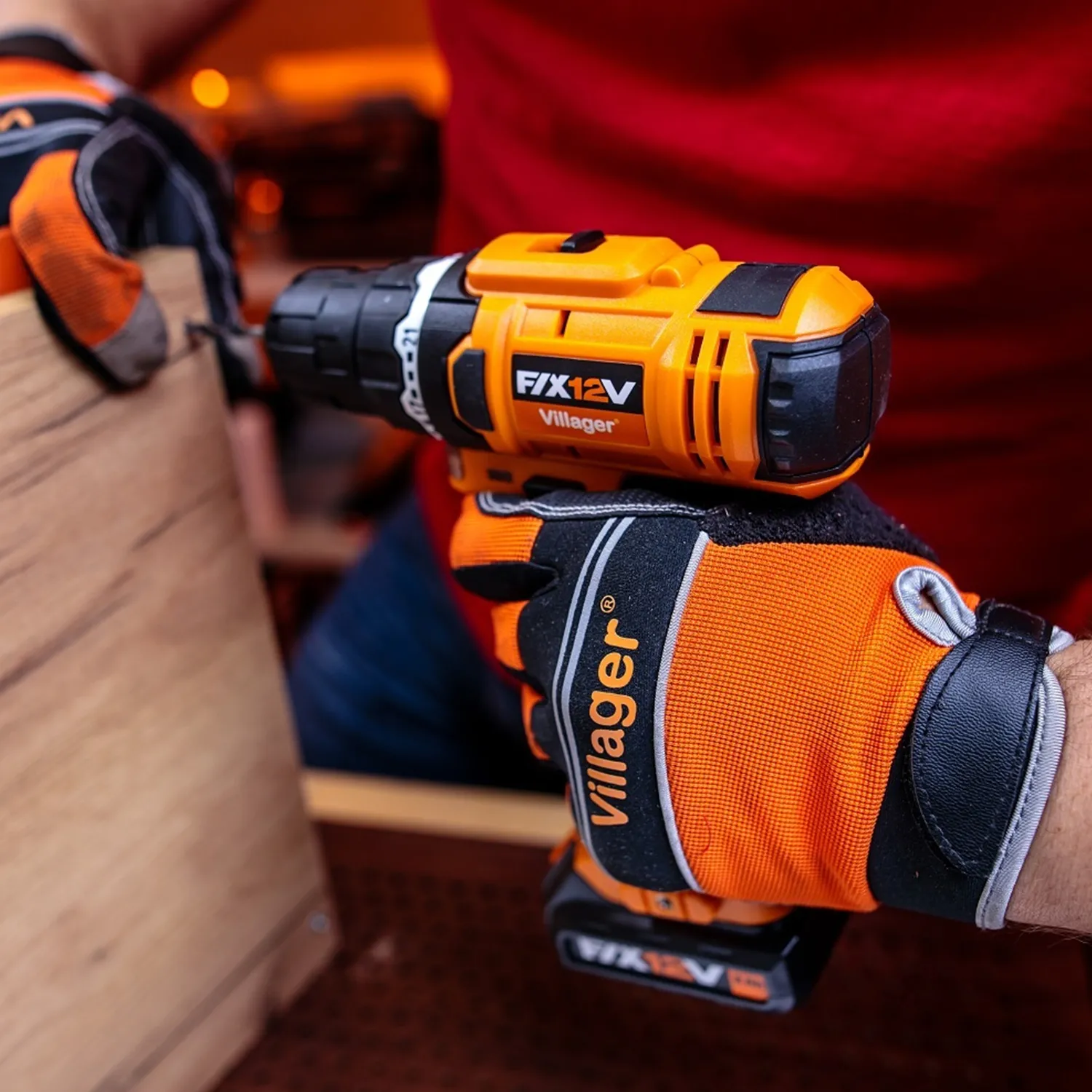Masina de insurubat cu acumulator Villager FIX VLN 3112 - 1BCB 12V 2Ah