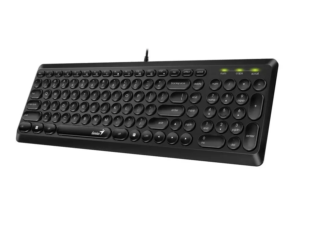 Tastatură Genius SlimStar Q200, Cu fir, Negru