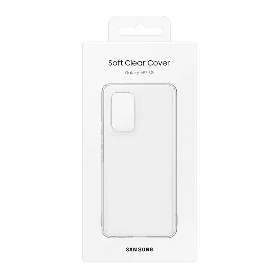 Original Sam. Soft Clear cover Galaxy A53, Transparent