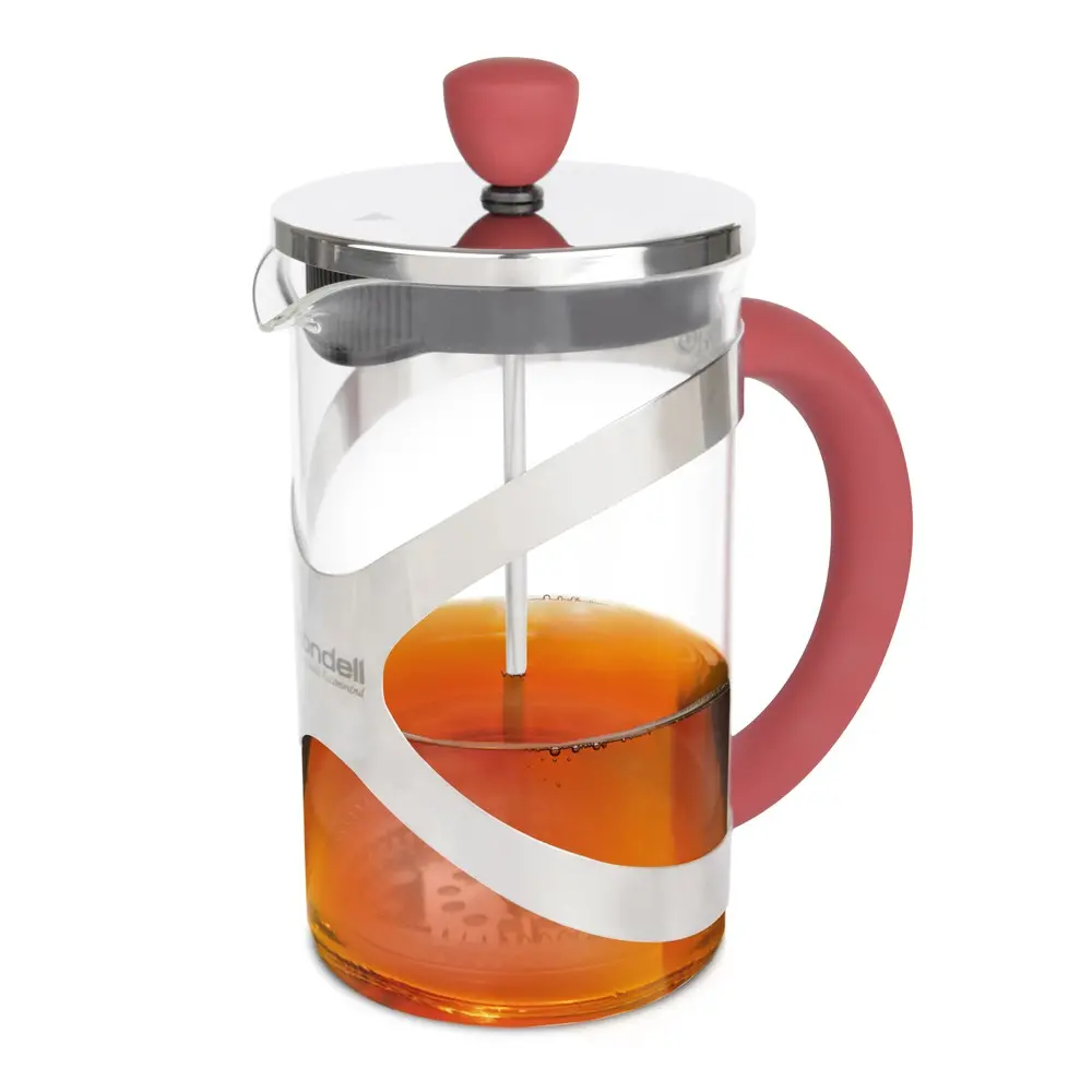 Cafetiera French Press Rondell RDS-935, 0,6L, Roșu