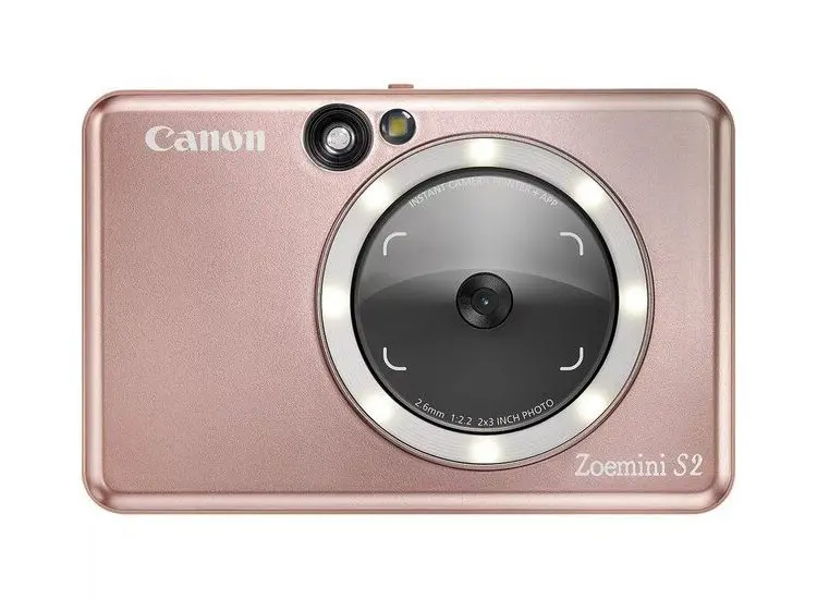 Imprimantă foto Canon Zoemini S2, 2.0” x 3.0”, Aur Roz