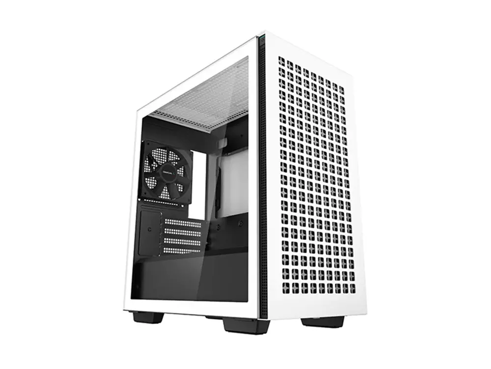 Carcasă PC Deepcool CH370, Mini-Tower, ATX PS2 , Alb