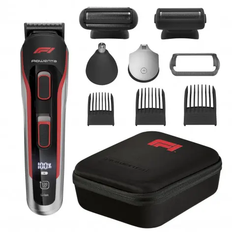 Trimmer pentru bărbați Rowenta Formula One TN944MF0, Negru | Roșu