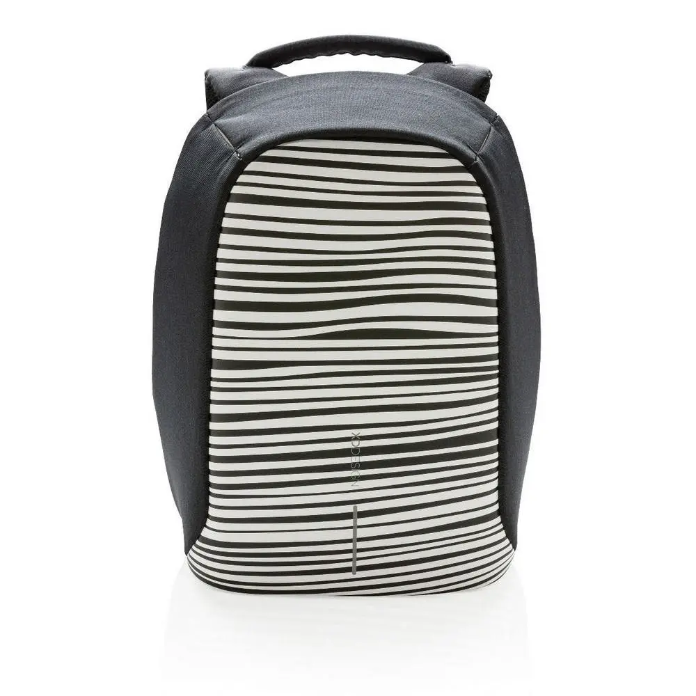 Rucsac pentru Laptop Bobby Compact, 14", Piele artificială, Negru/Alb