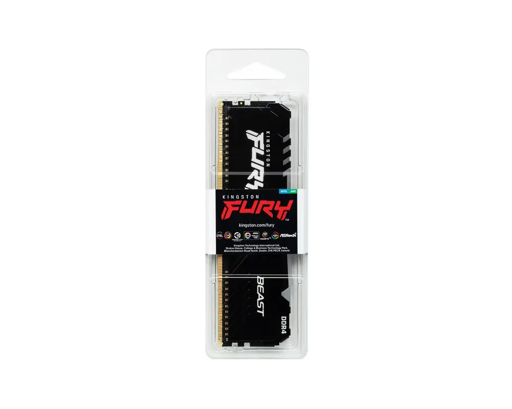 Memorie RAM Kingston FURY Beast RGB, DDR4 SDRAM, 3000 MHz, 8GB, KF430C15BBA/8