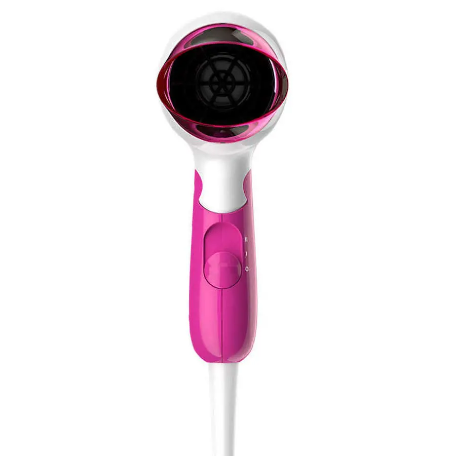 Uscător de păr compact Philips DryCare Essential BHD003/00, 1400 W, Alb | Roz