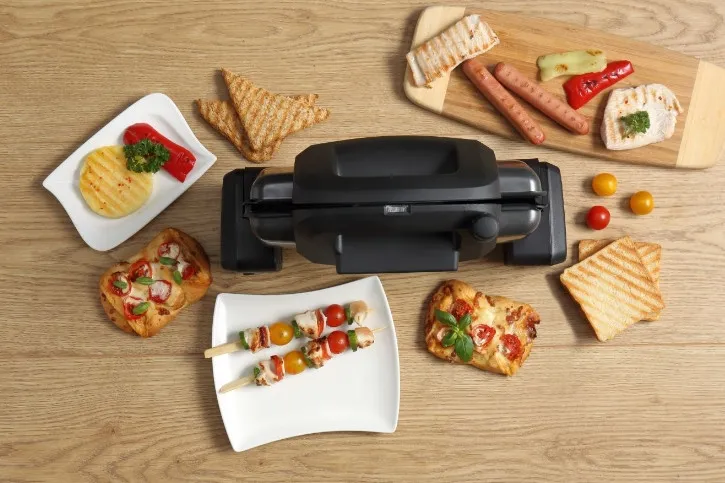 Grătar electric Gorenje CONTACT GRILL KR1800SM, 1800W, Negru