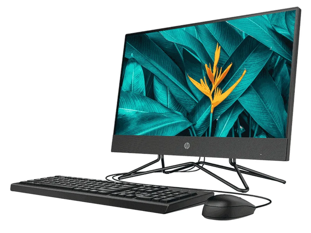 Computer All-in-One HP 200 G4, 21,5", Intel Core i3-10110U, 8GB/256GB, Windows 10 Pro, Alb