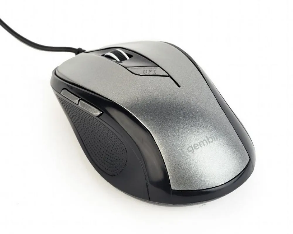 Mouse Gembird MUS-6B-01-BG, Negru/Gri