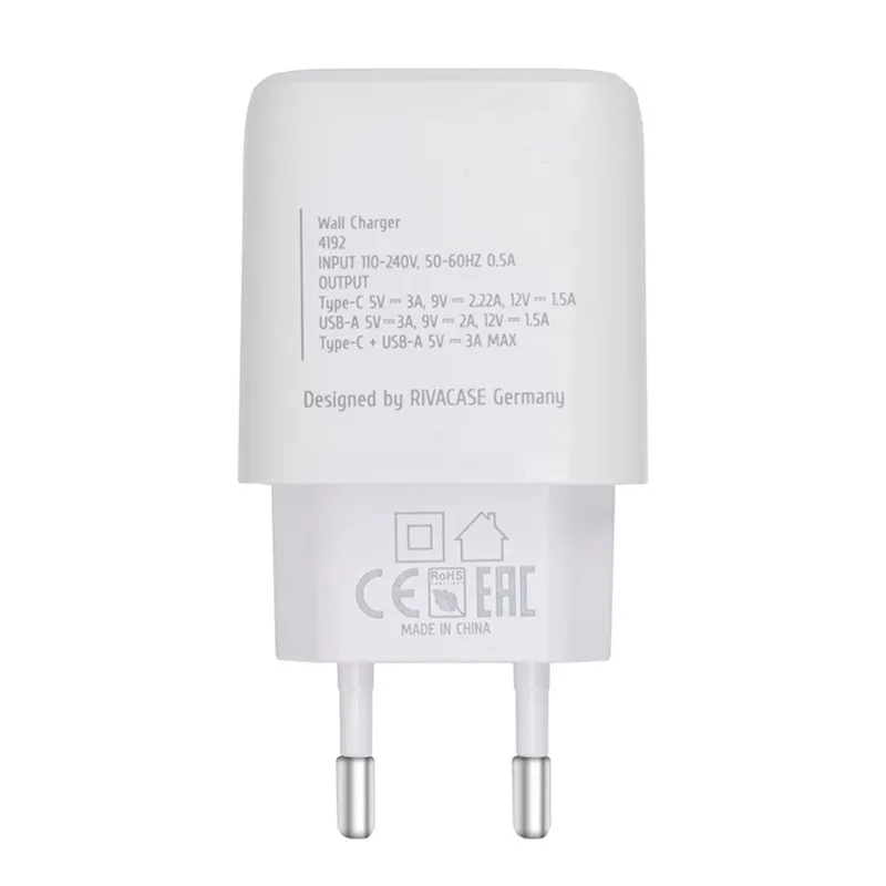 Încărcător RivaCase PS4192 W00, 20W, Alb