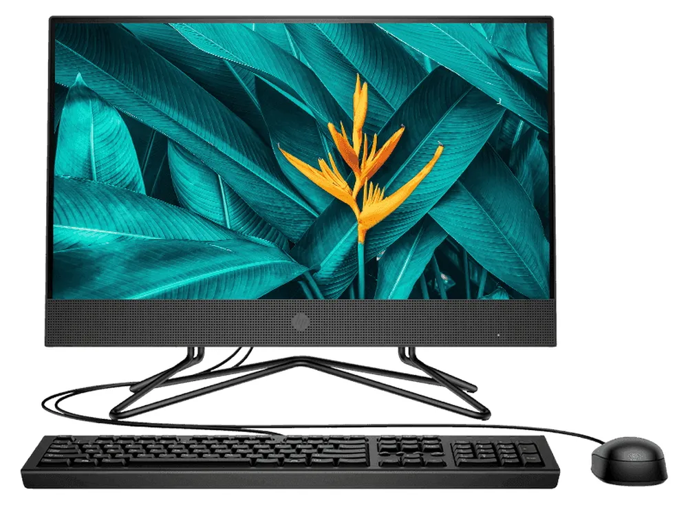 Computer All-in-One HP 200 G4, 21,5", Intel Core i3-10110U, 8GB/256GB, Windows 10 Pro, Alb