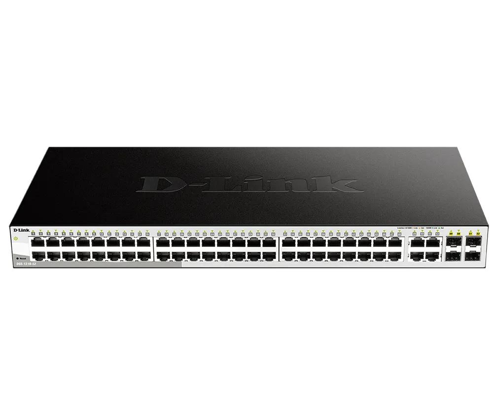 Switch de rețea D-Link DGS-1210-52, 48x 10/100/1000 Mbps, 4x SFP