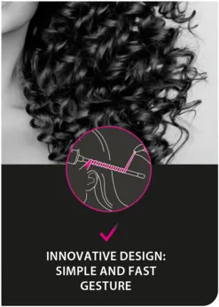Ondulator de păr Rowenta Curls Forever CF3112F0, Negru