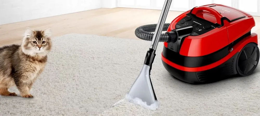 Aspirator Bosch BWD421PET, Rosu | Negru