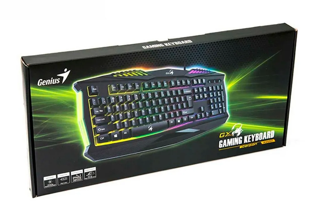 Tastatură Genius SCORPION K220, Cu fir, Negru