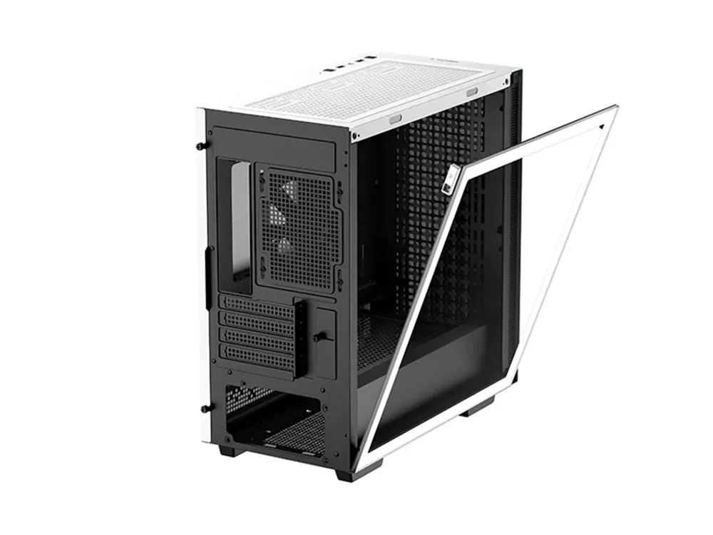 Carcasă PC Deepcool CH370, Mini-Tower, ATX PS2 , Alb