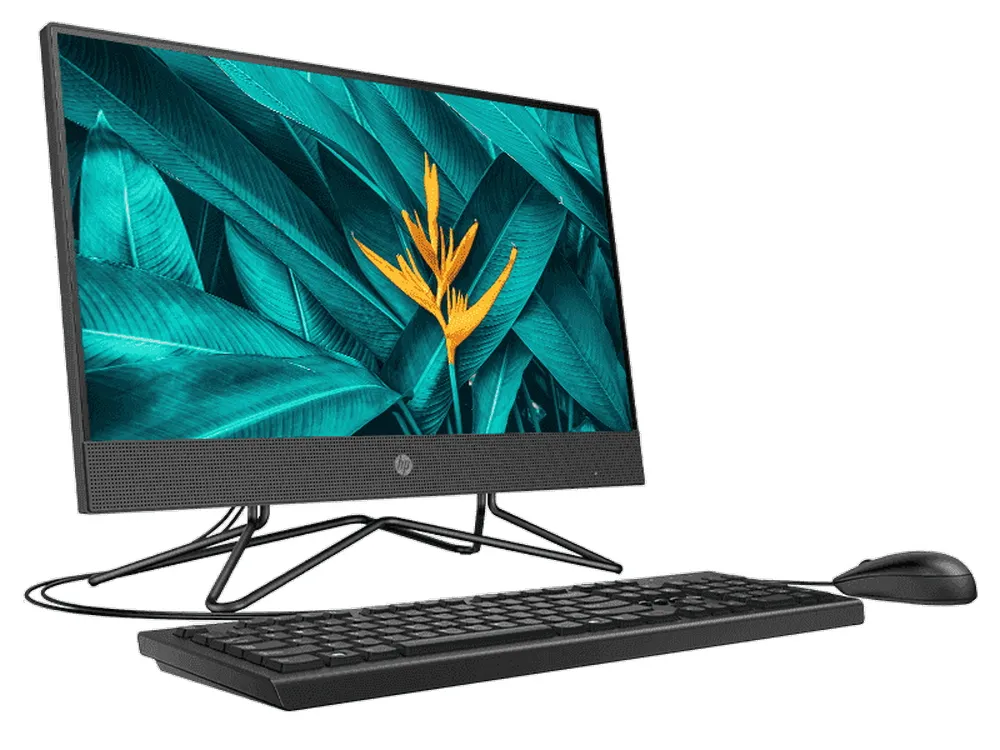 Computer All-in-One HP 200 G4, 21,5", Intel Core i3-10110U, 8GB/256GB, Windows 10 Pro, Alb