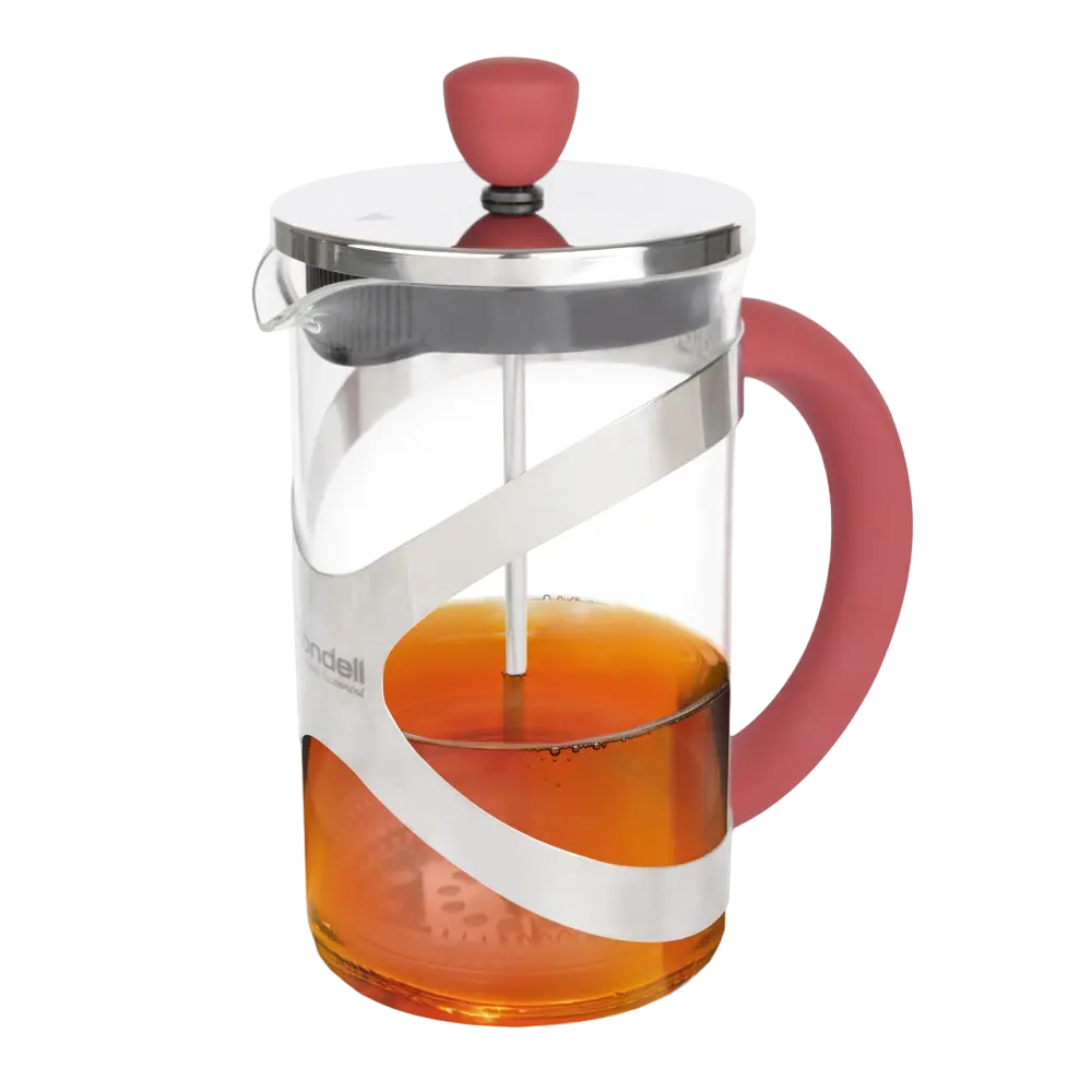 Cafetiera French Press Rondell RDS-935, 0,6L, Roșu