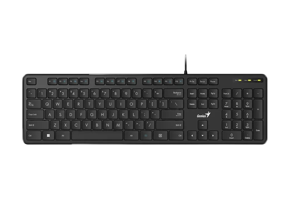 Tastatură Genius SlimStar M200, Cu fir, Negru