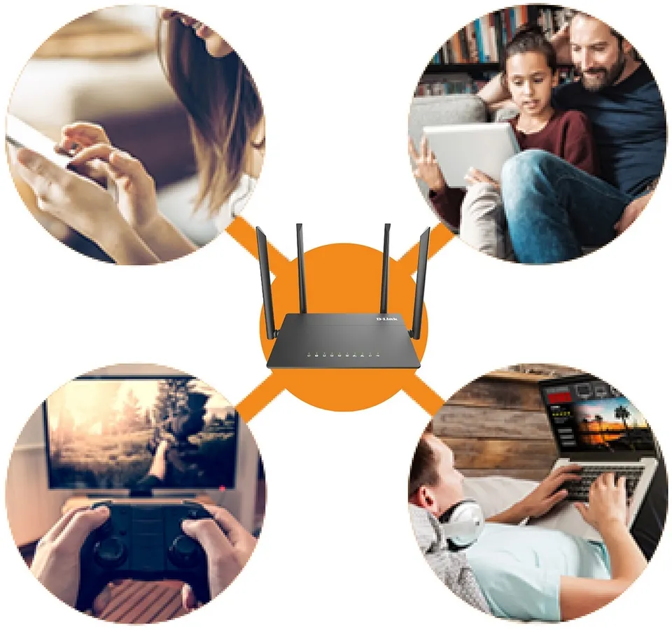 Router fără fir D-Link DIR-815, 3G, Negru