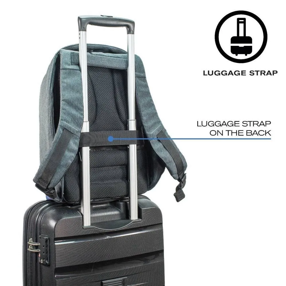 Rucsac pentru Laptop Bobby Compact, 14", Piele artificială, Camuflaj