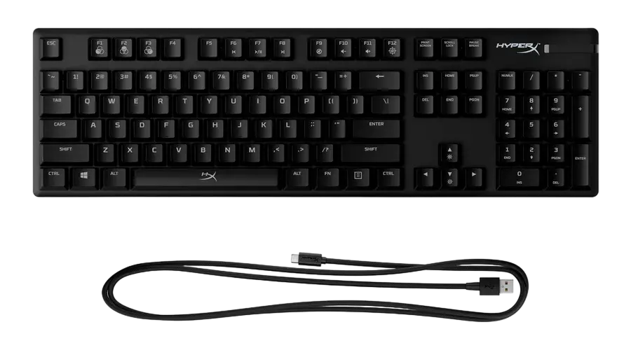 Tastatură HyperX Alloy Origins, Cu fir, Negru