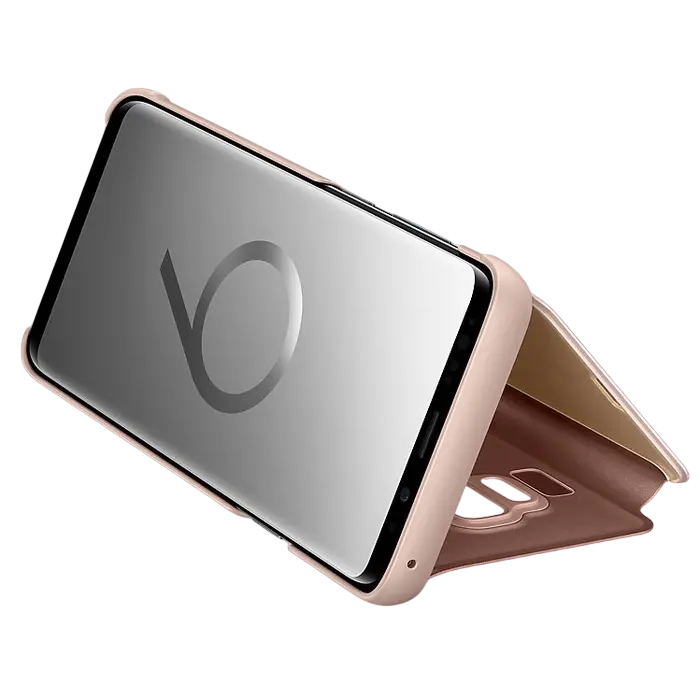 Husă tip carte Samsung Clear view Cover for Galaxy S9+, Auriu