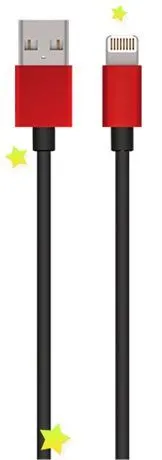 Cablu încărcare și sincronizare DA DT0004, USB Type-A/Lightning, 1m, Roșu