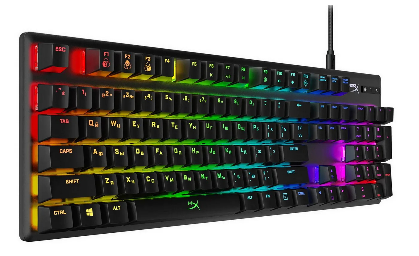 Tastatură HyperX Alloy Origins, Cu fir, Negru