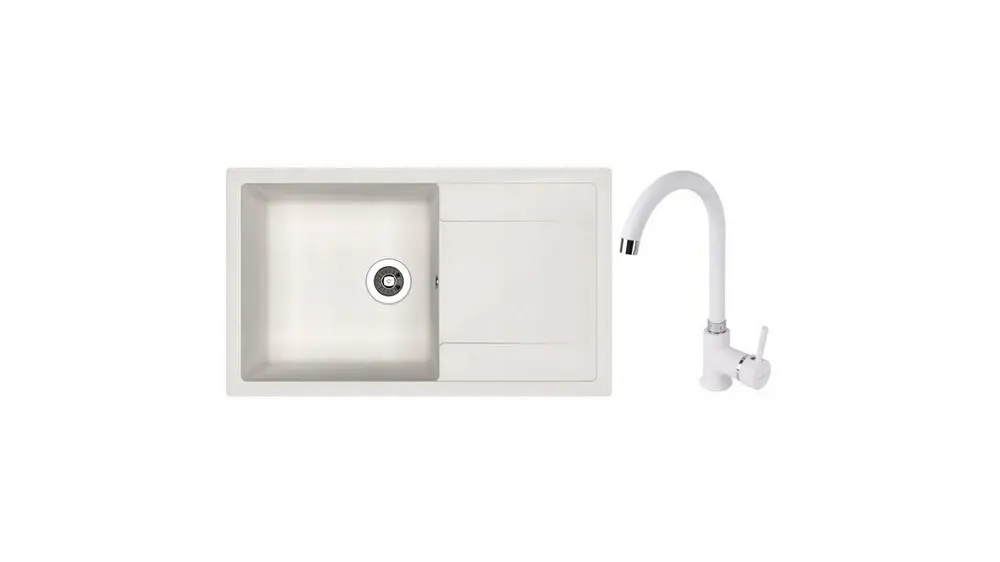 SET chiuveta Dr Gans Techno 860 + SanDonna F 7073 alb  