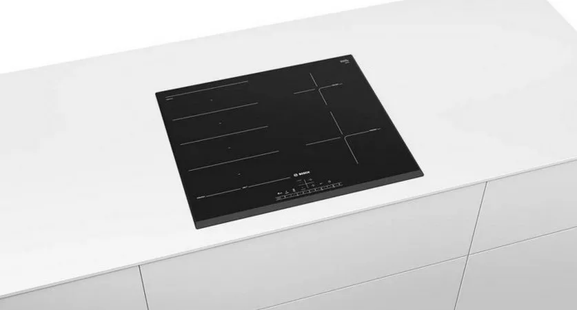 Plită cu inducție Bosch PXE651FC1E, Negru