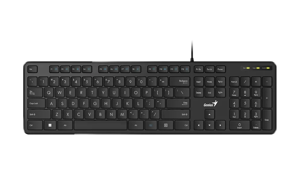 Tastatură Genius SlimStar M200, Cu fir, Negru