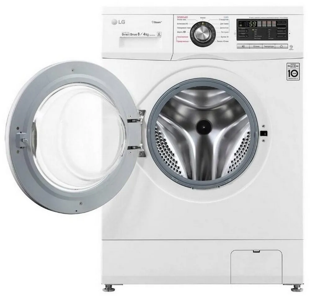 Mașină de spălat cu uscător LG F1496ADS3, 8kg, Alb
