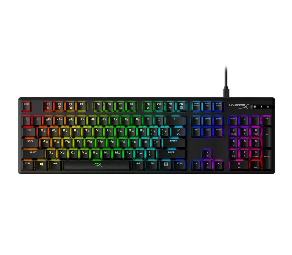 Tastatură HyperX Alloy Origins, Cu fir, Negru