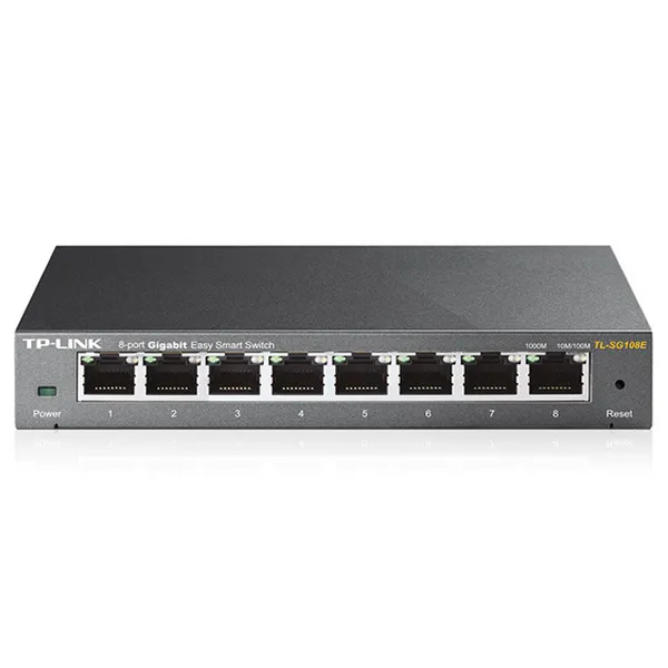 Switch de rețea TP-LINK TL-SG108E, 8x 10/100/1000 Mbps